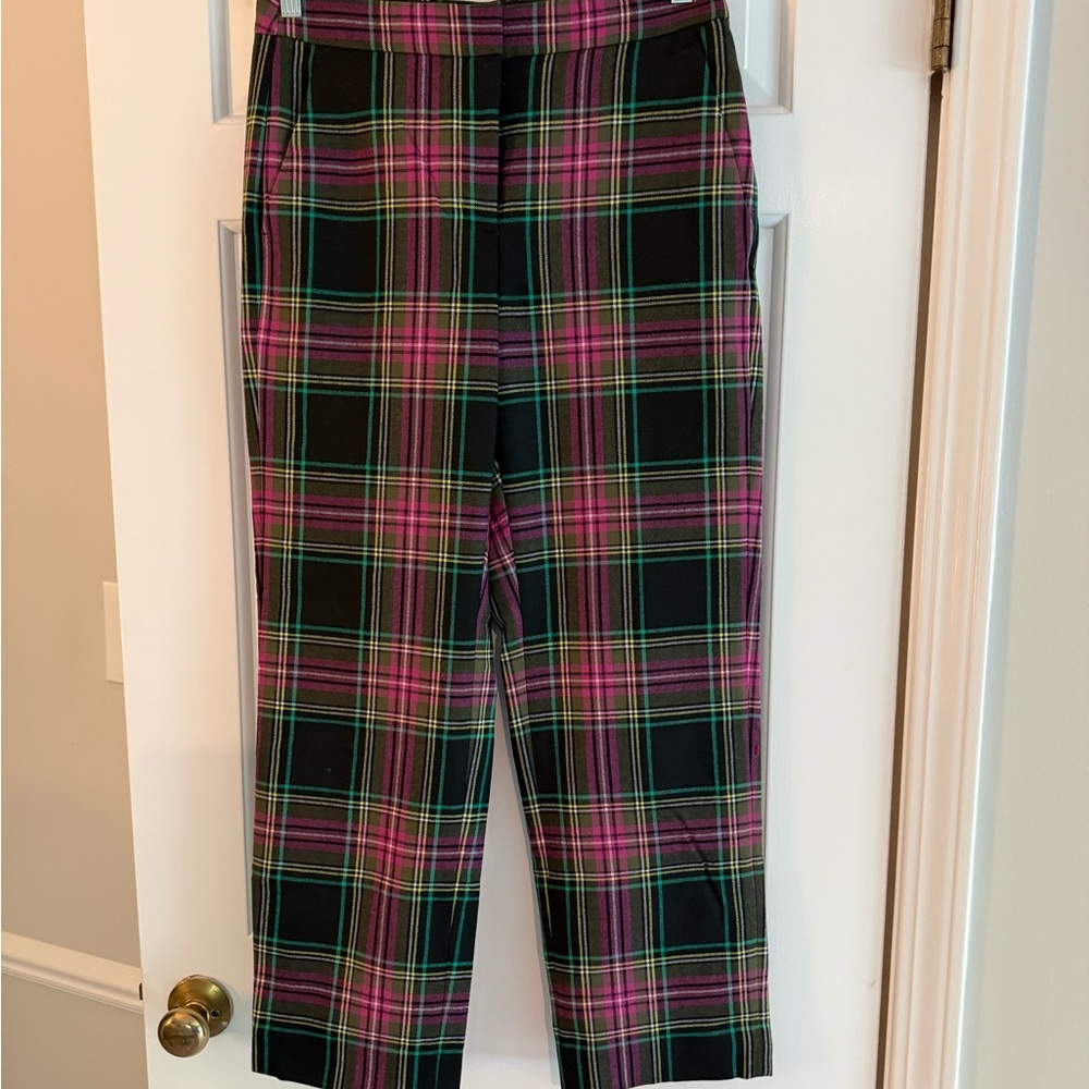 J.Crew Navy Pants with Multicolor Trim